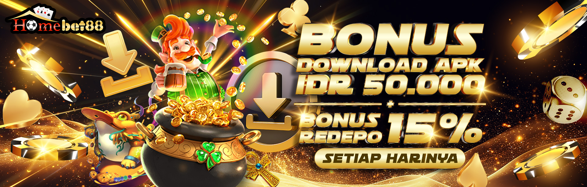 KOMBINASI BONUS DOWNLOAD APK + BONUS REDEPO APK