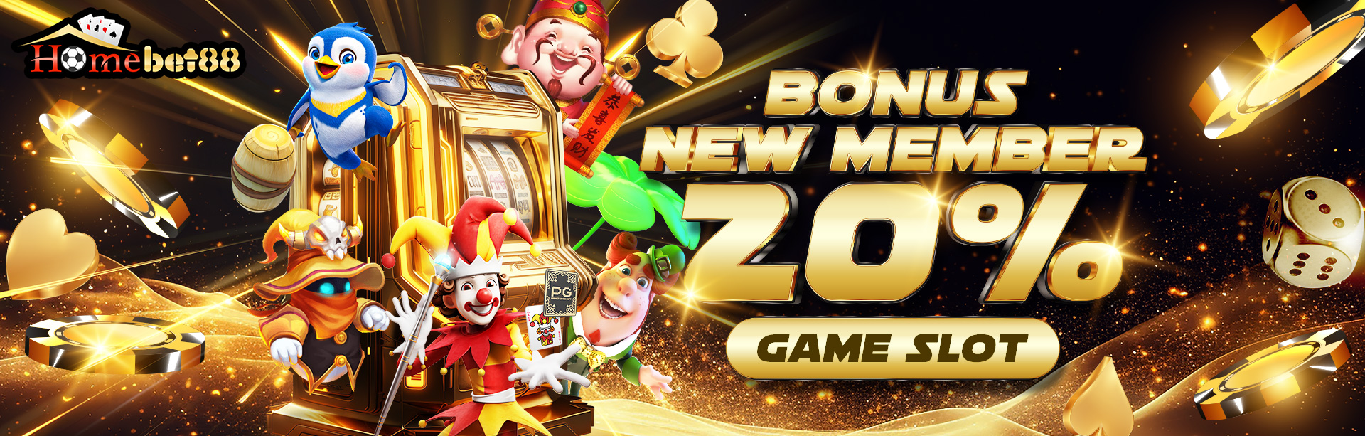 BONUS NEW MEMBER 20% DI AWAL