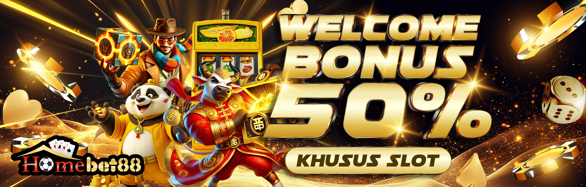 BONUS NEW MEMBER 50% SLOT DI AWAL