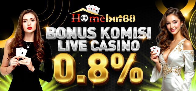 BONUS KOMISI LIVE CASINO 0.8%