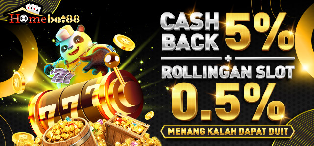 BONUS CASHBACK 5% + KOMISI 0.5% SLOT