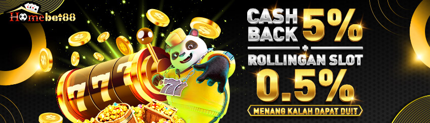 BONUS CASHBACK 5% + KOMISI 0.5% SLOT