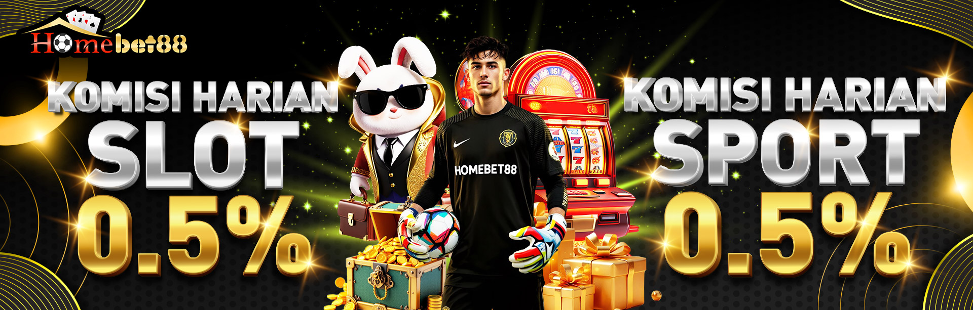 KOMISI HARIAN SLOT & SPORT 0.5%