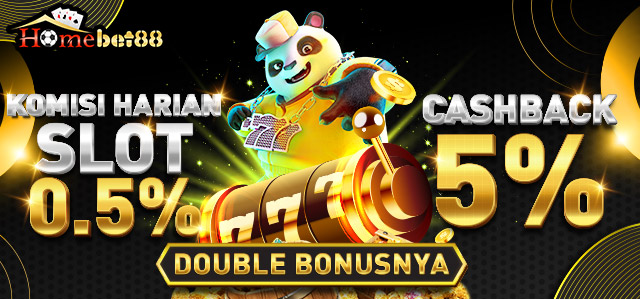 KOMISI HARIAN SLOT 0.5% & CASHBACK SLOT 5%