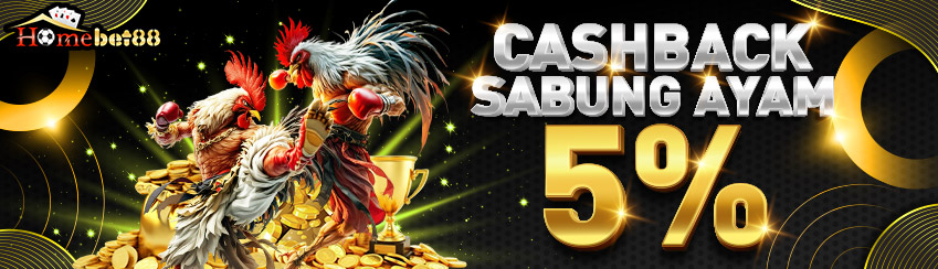 CASHBACK SABUNG AYAM 5%